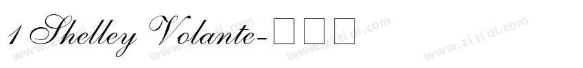 1 Shelley Volante字体转换